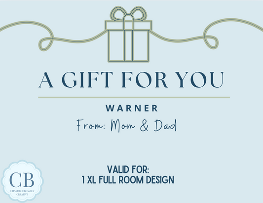 XL Full Room Design Gift Card